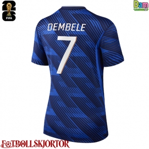 Frankrike Ousmane Dembele #7 Hemmatröja Dam VM 2026 Kortärmad